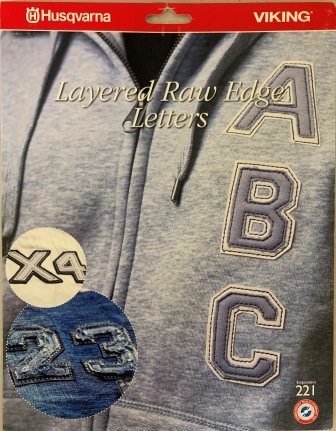 Layered Raw Edge Letters