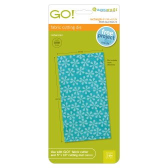 AccuQuilt GO Rectangle 3 1/2 x 6 1/2 inch fabric cutting die