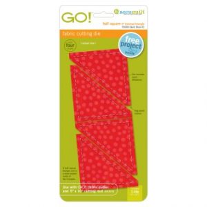 AccuQuilt GO Half Square Triangle 3 inch Finished fabric cutting die