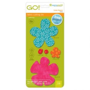 AccuQuilt GO! Funky Flowers fabric cutting die board