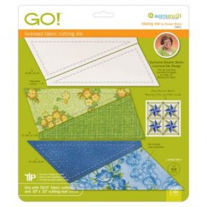 AccuQuilt GO! Blazing Star 6" Finished quilting fabric cutting die board