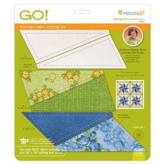AccuQuilt GO! Blazing Star 6" Finished quilting fabric cutting die board