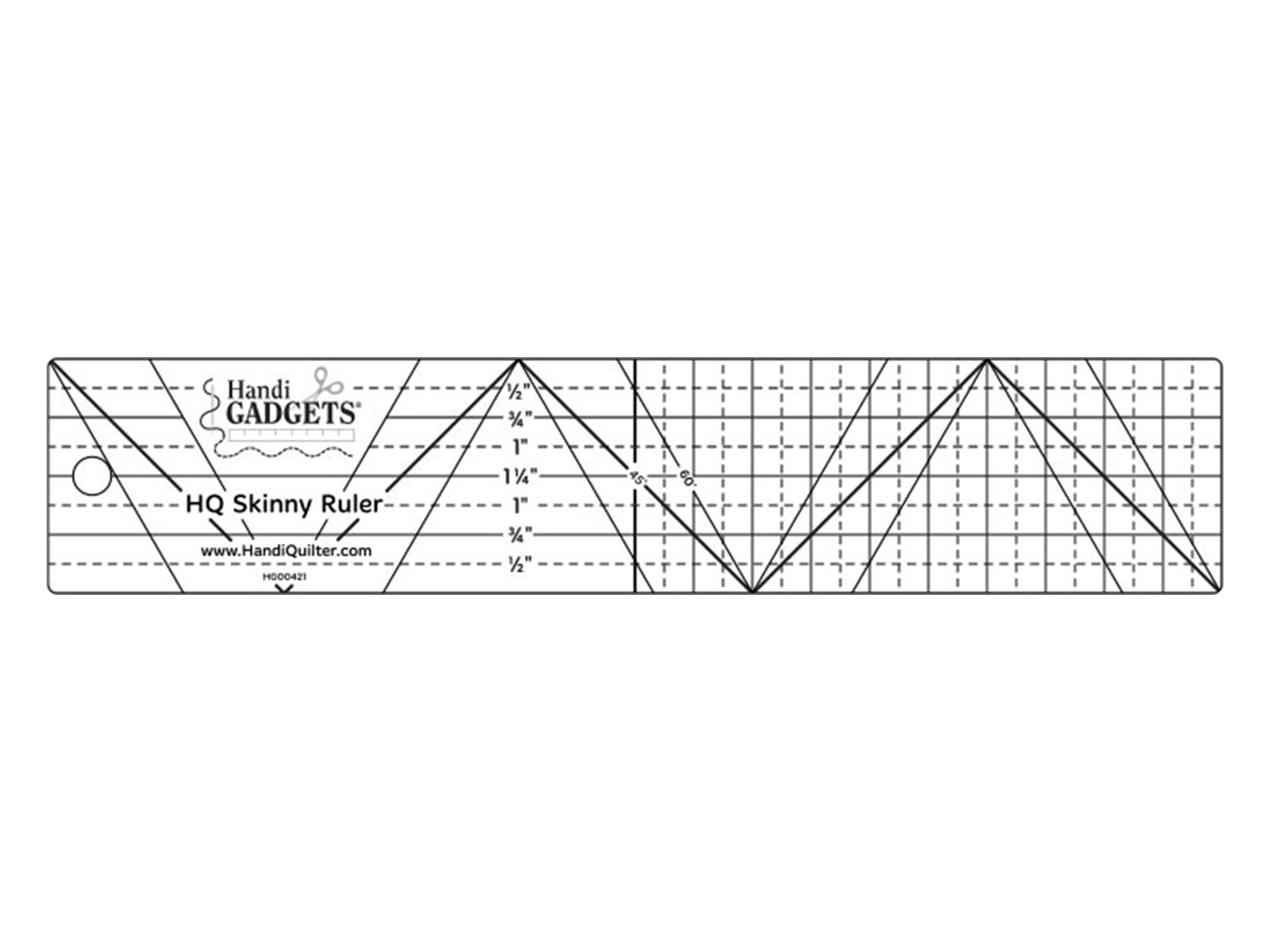 HQ Skinny Ruler 2" x 10"