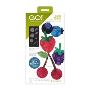 AccuQuilt GO Berry Medley by Chris Marchini applique die finished fabric design